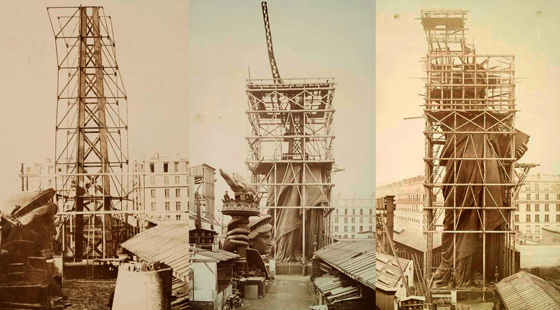 Illustration for article titled Viaje al pasado: fotos de lugares icónicos durante su construcción
